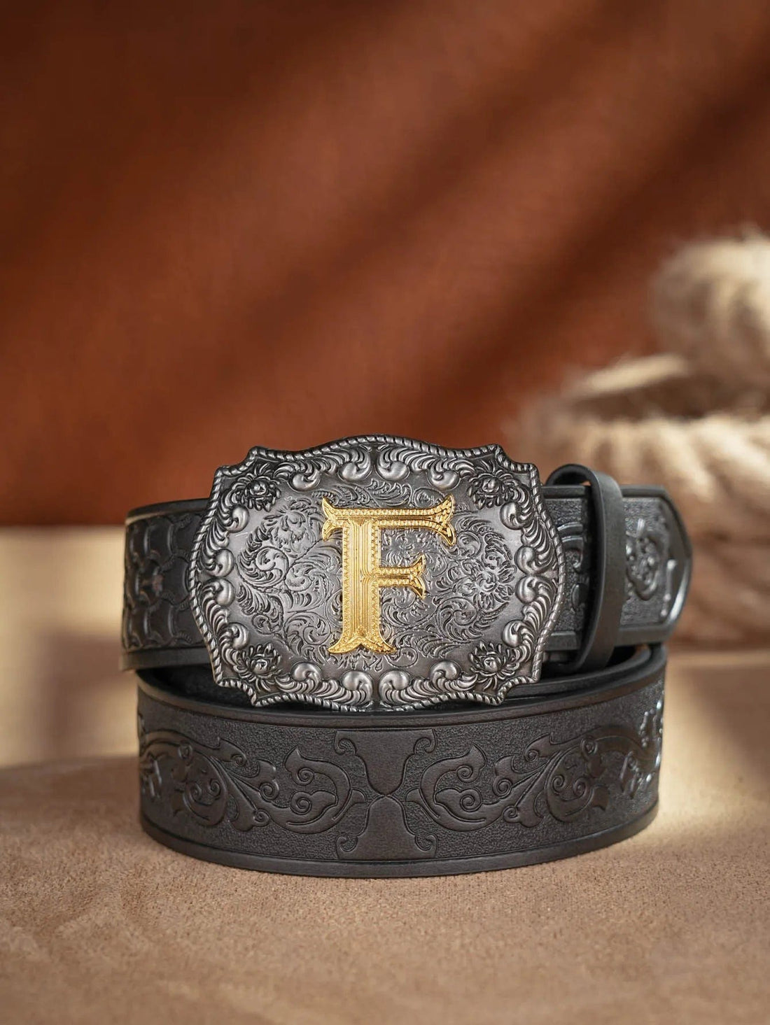 Mexican tooled leather belts