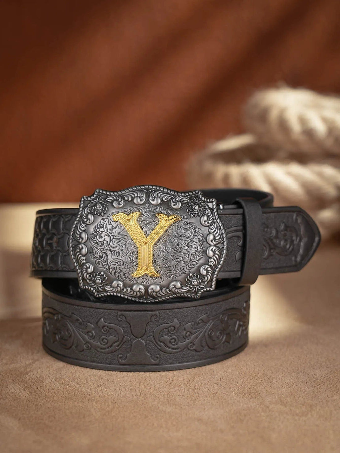 Mexican tooled leather belts