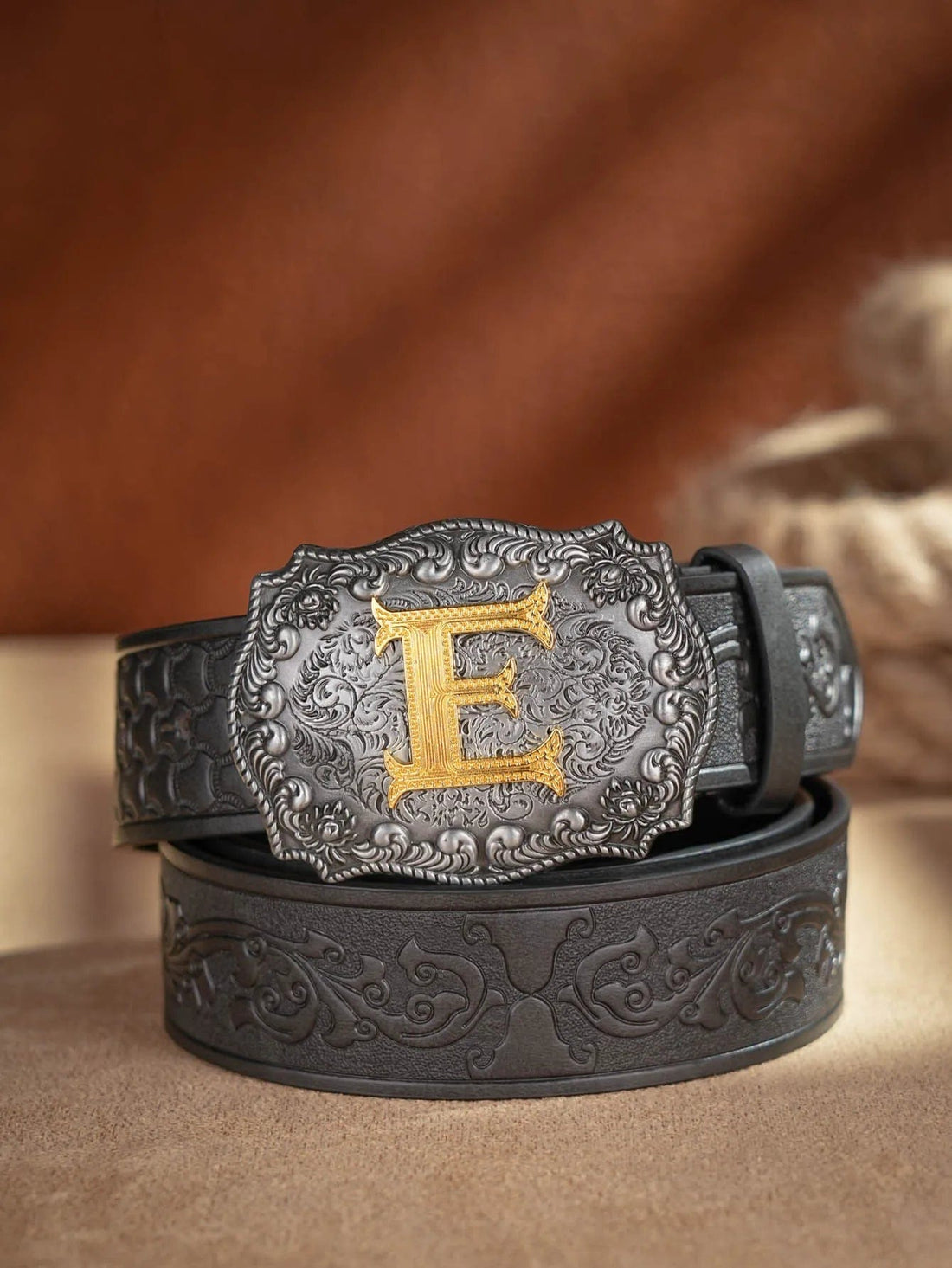 Mexican tooled leather belts