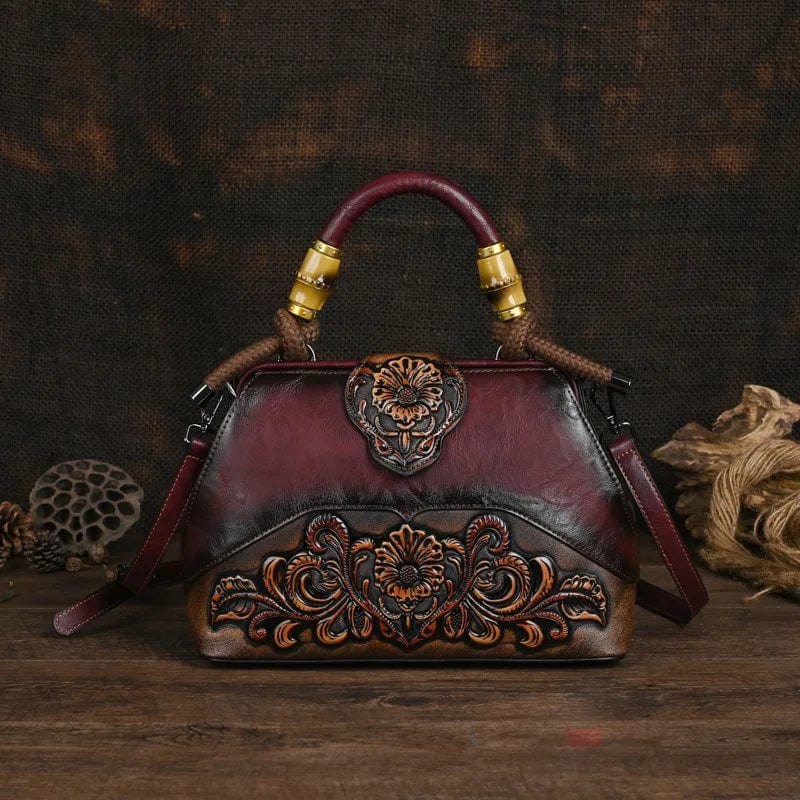 Mexican tooled leather purse