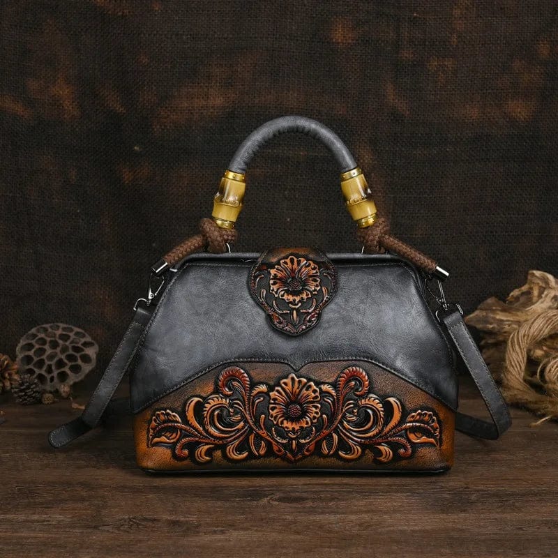 Mexican tooled leather purse