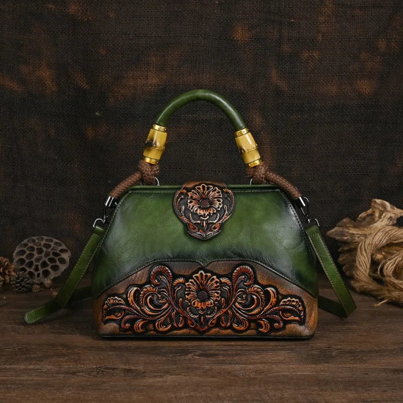 Mexican tooled leather purse