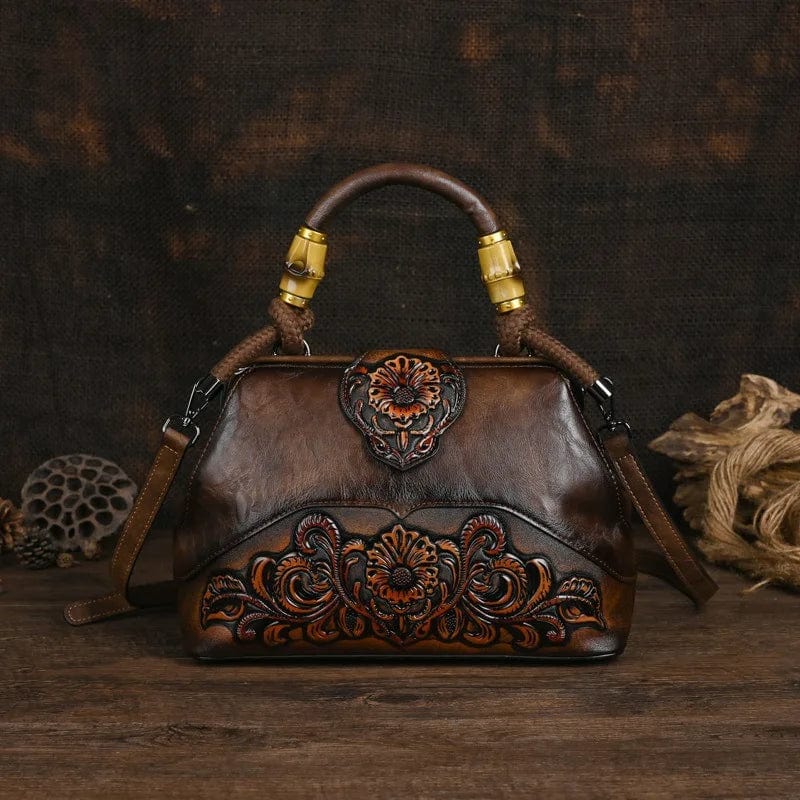 Mexican tooled leather purse