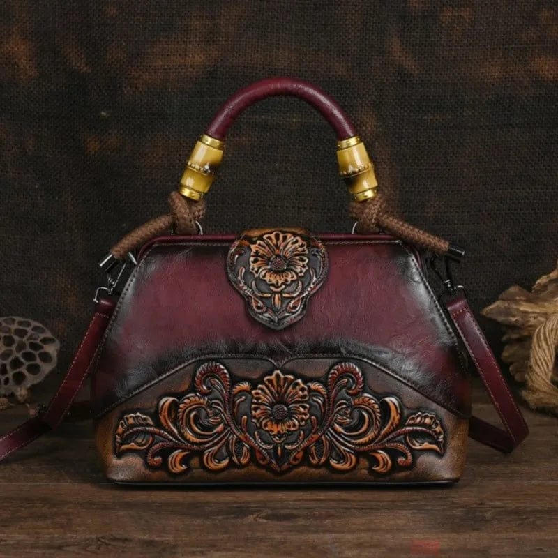 Mexican tooled leather purse