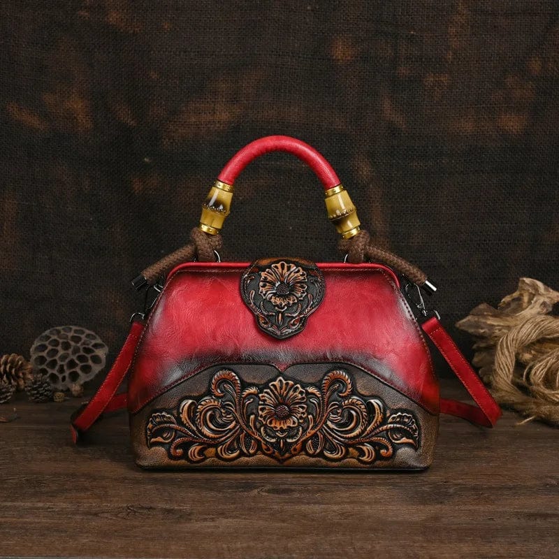 Mexican tooled leather purse