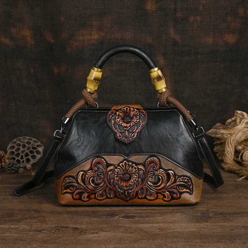 Mexican tooled leather purse