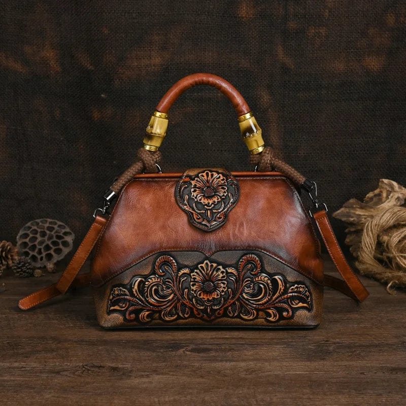 Mexican tooled leather purse