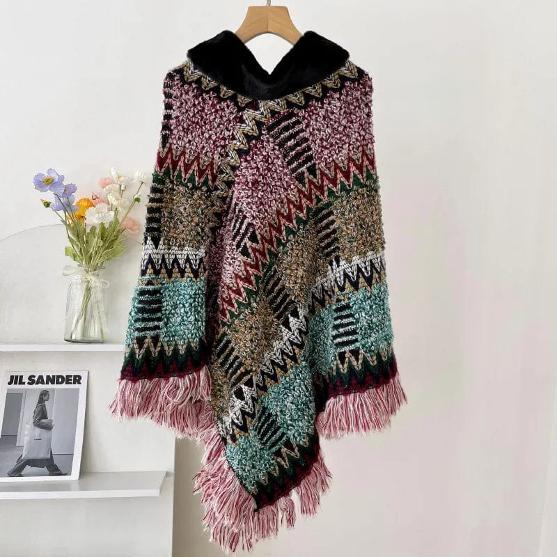 Mexican wool poncho