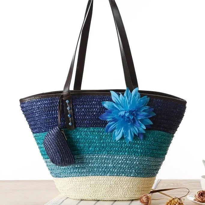 Mexican woven beach bag