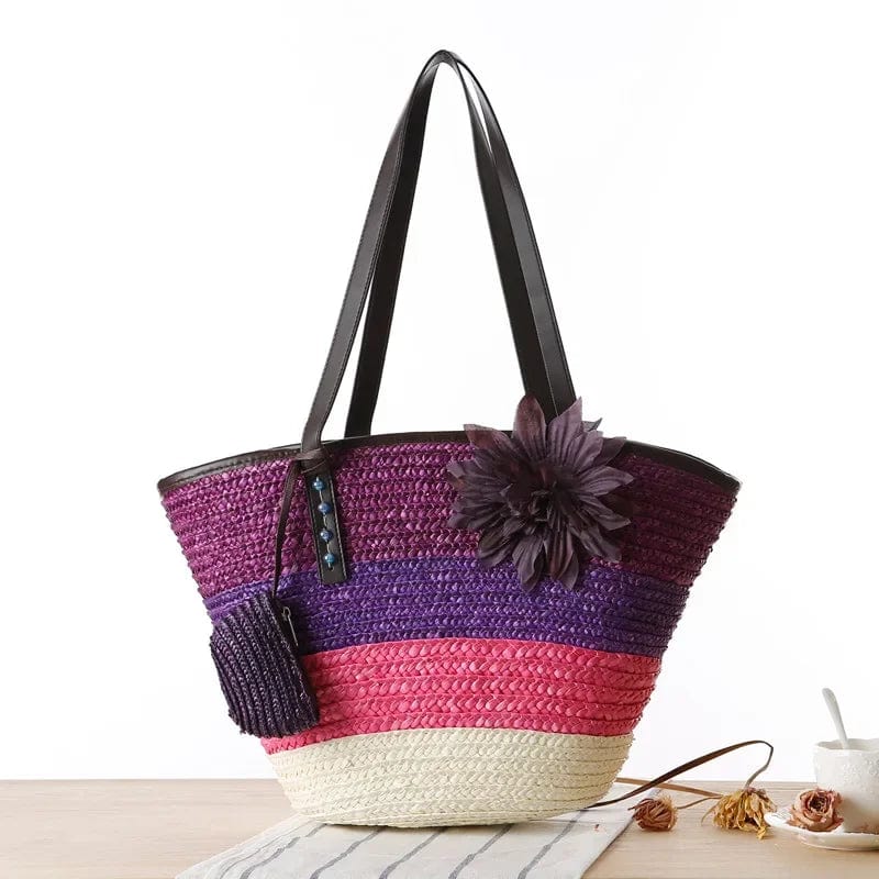 Mexican woven beach bag