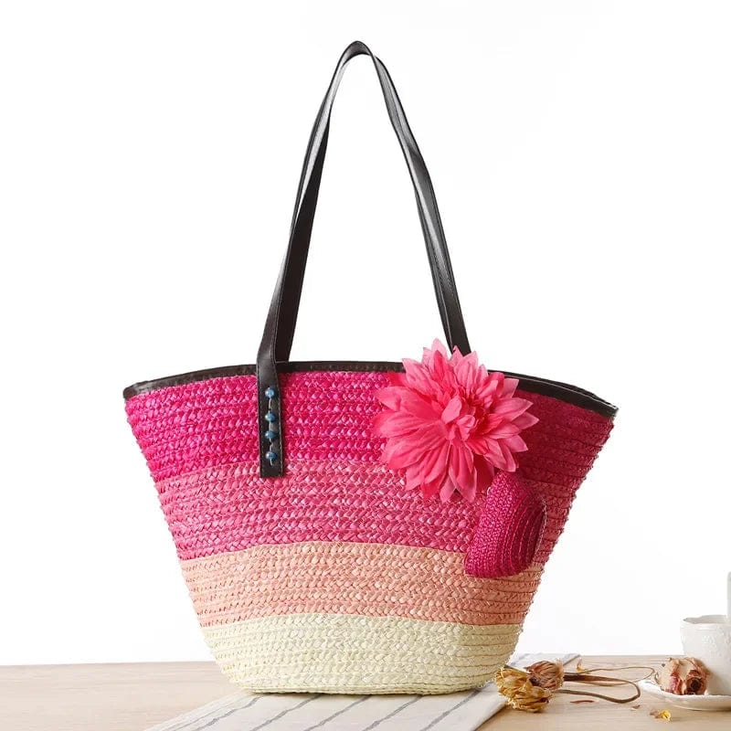 Mexican woven beach bag