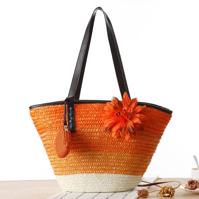 Mexican woven beach bag