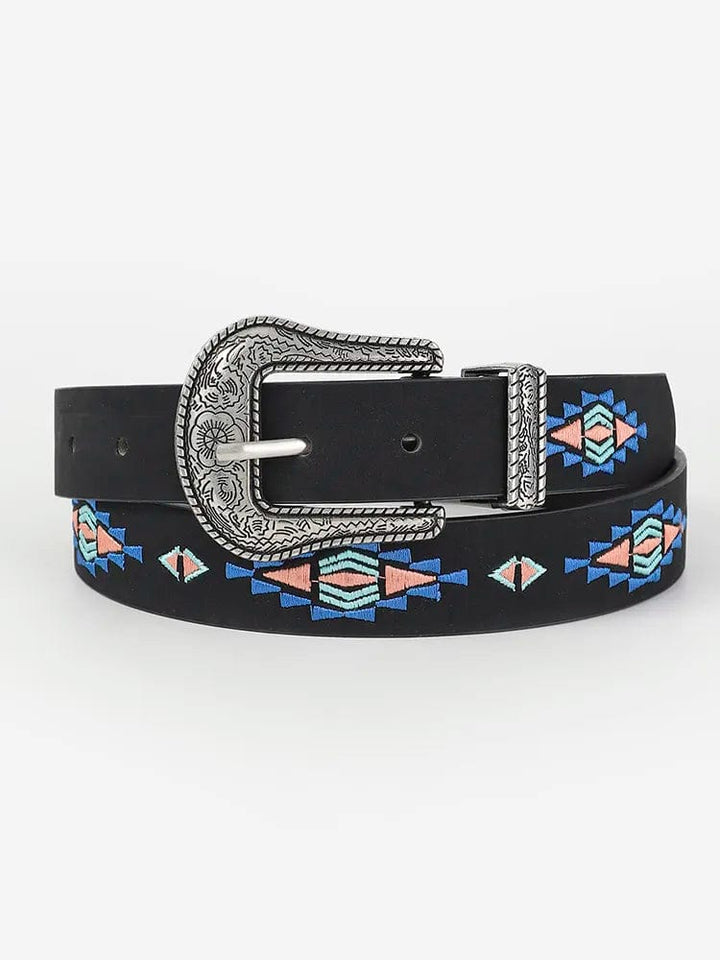 Traditional mexican embroidered belt