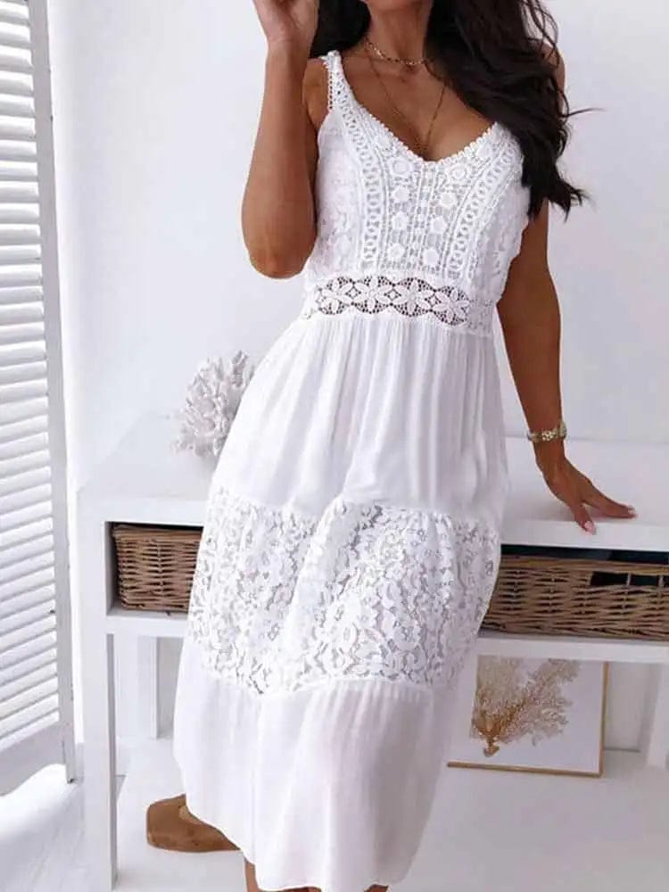 White mexican dress