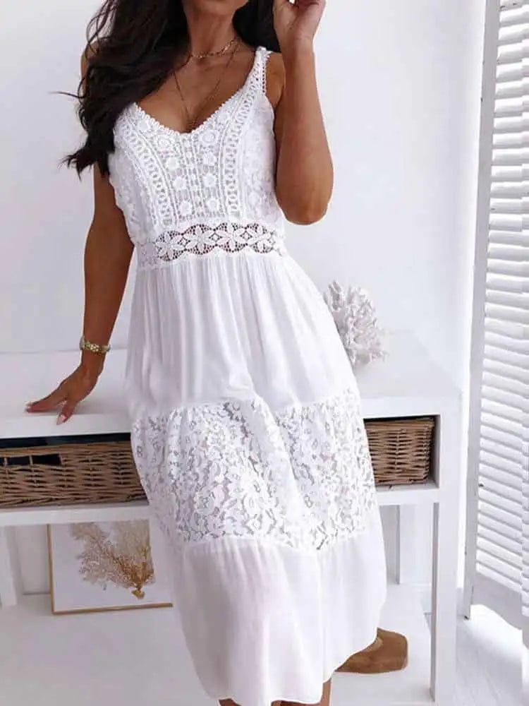 White mexican dress